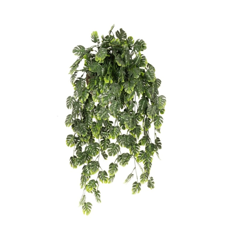 GloboStar® Artificial Garden MONSTERA HANGING PLANT 20633 Τεχνητό Κρεμαστό Διακοσμητικό Φυτό Φτέρης Π40 x Μ40 x Y88cm