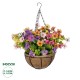 GloboStar® Artificial Garden GERBERA HANGING PLANT 20635 Τεχνητό Κρεμαστό Διακοσμητικό Φυτό Ζέρμπερας Y55cm