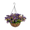 GloboStar® Artificial Garden GERBERA HANGING PLANT 20637 Τεχνητό Κρεμαστό Διακοσμητικό Φυτό Ζέρμπερας Μ40 x Π40 x Y46cm