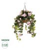 GloboStar® Artificial Garden BEGONIA HANGING PLANT 20639 Τεχνητό Κρεμαστό Διακοσμητικό Φυτό Βιγόνια Π75 x Μ75 x Y80cm