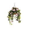 GloboStar® Artificial Garden BEGONIA HANGING PLANT 20639 Τεχνητό Κρεμαστό Διακοσμητικό Φυτό Βιγόνια Π75 x Μ75 x Y80cm