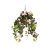 GloboStar® Artificial Garden BEGONIA HANGING PLANT 20639 Τεχνητό Κρεμαστό Διακοσμητικό Φυτό Βιγόνια Π75 x Μ75 x Y80cm