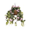 GloboStar® Artificial Garden BEGONIA HANGING PLANT 20639 Τεχνητό Κρεμαστό Διακοσμητικό Φυτό Βιγόνια Π75 x Μ75 x Y80cm