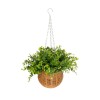 GloboStar® Artificial Garden EUCALYPTUS HANGING PLANT 20640 Τεχνητό Κρεμαστό Διακοσμητικό Φυτό Φτέρης Π45 x Μ45 x Y30cm