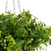 GloboStar® Artificial Garden EUCALYPTUS HANGING PLANT 20640 Τεχνητό Κρεμαστό Διακοσμητικό Φυτό Φτέρης Π45 x Μ45 x Y30cm