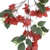 GloboStar® Artificial Garden BOUGAUVILLEA BRANCH 20645 Τεχνητό Διακοσμητικό Κλαδί Μπουκανβίλιας Κόκκινο Κεραμιδί Y80cm