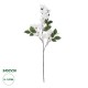 GloboStar® Artificial Garden BOUGAUVILLEA BRANCH 20648 Τεχνητό Διακοσμητικό Κλαδί Μπουκανβίλιας Λευκή Y80cm