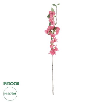 GloboStar® Artificial Garden BOUGANVILLEA BRANCH  20653 Τεχνητό Διακοσμητικό Κλαδί Βουκαμβίλιας Y79cm