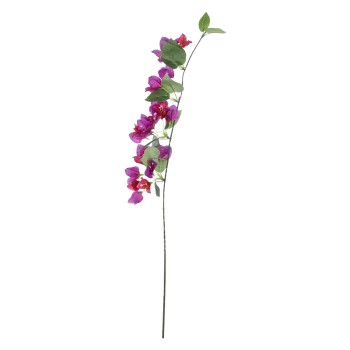 GloboStar® Artificial Garden BOUGAUVILLEA BRANCH 20656 Τεχνητό Διακοσμητικό Κλαδί Μπουκανβίλιας Φουξ Y80cm