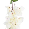 GloboStar® Artificial Garden BOUGAUVILLEA BRANCH 20659 Τεχνητό Διακοσμητικό Κλαδί Μπουκανβίλιας Λευκή Y80cm