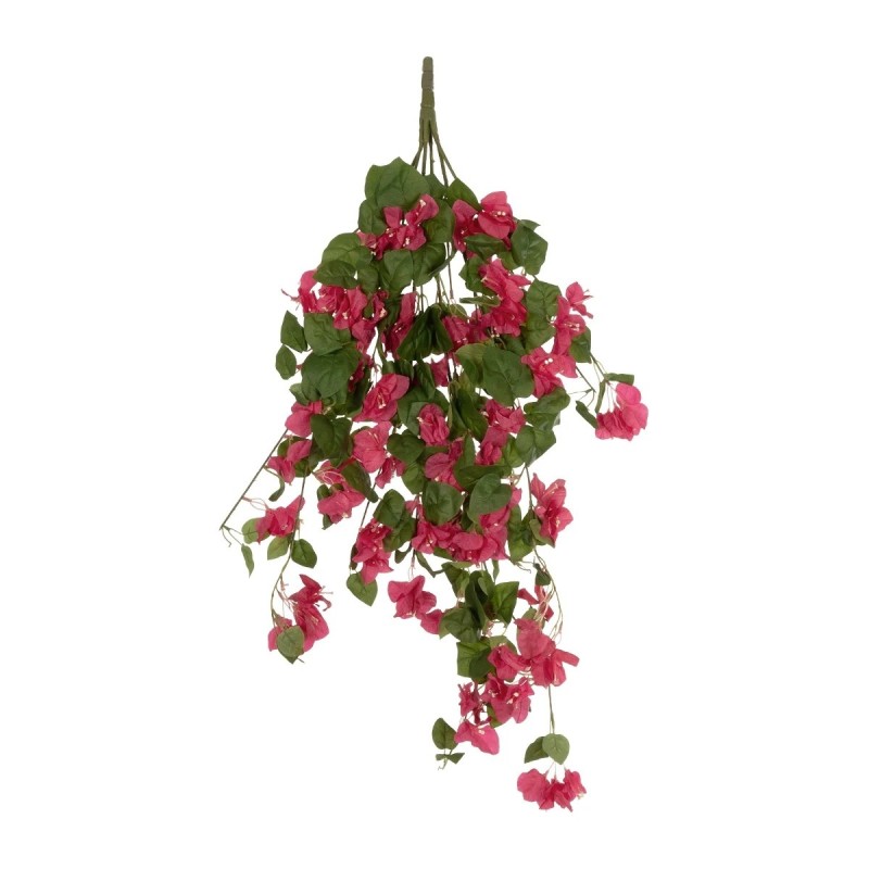 GloboStar® Artificial Garden BOUGAINVILLEA BRANCH 20663 Τεχνητό Κρεμαστό Διακοσμητικό Κλαδί Μπουκαμβίλιας Φουξ Μ45 x Π12 x Υ90cm