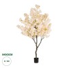 GloboStar® Artificial Garden SALMON CHERRY BLOSSOM TREE 20680 Τεχνητό Διακοσμητικό Δέντρο Απαλό Ροζ Άνθος Κερασιάς Υ200cm