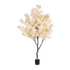 GloboStar® Artificial Garden SALMON CHERRY BLOSSOM TREE 20680 Τεχνητό Διακοσμητικό Δέντρο Απαλό Ροζ Άνθος Κερασιάς Υ200cm