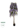 GloboStar® Artificial Garden WISTERIA PURPLE 20682 Τεχνητό Διακοσμητικό Δέντρο Μωβ Βιστερία Μ60 x Π60 x Υ180cm