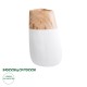 GloboStar® Artificial Garden PANDORA 20706 Επιδαπέδιο Πολυεστερικό Τσιμεντένιο Κασπώ Γλάστρα - Flower Pot Λευκό με Καφέ Μ45 x Π40 x Υ72cm GloboStar® Artificial Garden PANDORA 20706 Επιδαπέδιο Πολυεστερικό Τσιμεντένιο Κασπώ Γλάστρα - Flower Pot Λευκό με Καφέ Μ45 x Π40 x Υ72cm