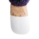 GloboStar® Artificial Garden PANDORA 20706 Επιδαπέδιο Πολυεστερικό Τσιμεντένιο Κασπώ Γλάστρα - Flower Pot Λευκό με Καφέ Μ45 x Π40 x Υ72cm GloboStar® Artificial Garden PANDORA 20706 Επιδαπέδιο Πολυεστερικό Τσιμεντένιο Κασπώ Γλάστρα - Flower Pot Λευκό με Καφέ Μ45 x Π40 x Υ72cm