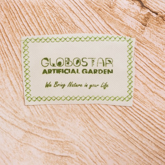 GloboStar® Artificial Garden PANDORA 20706 Επιδαπέδιο Πολυεστερικό Τσιμεντένιο Κασπώ Γλάστρα - Flower Pot Λευκό με Καφέ Μ45 x Π40 x Υ72cm GloboStar® Artificial Garden PANDORA 20706 Επιδαπέδιο Πολυεστερικό Τσιμεντένιο Κασπώ Γλάστρα - Flower Pot Λευκό με Καφέ Μ45 x Π40 x Υ72cm