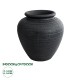GloboStar® Artificial Garden OLYMPIA 20719 Επιδαπέδιο Πολυεστερικό Τσιμεντένιο Κασπώ Γλάστρα - Flower Pot Μαύρο Φ55 x Υ60cm GloboStar® Artificial Garden OLYMPIA 20719 Επιδαπέδιο Πολυεστερικό Τσιμεντένιο Κασπώ Γλάστρα - Flower Pot Μαύρο Φ55 x Υ60cm
