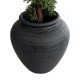 GloboStar® Artificial Garden OLYMPIA 20719 Επιδαπέδιο Πολυεστερικό Τσιμεντένιο Κασπώ Γλάστρα - Flower Pot Μαύρο Φ55 x Υ60cm GloboStar® Artificial Garden OLYMPIA 20719 Επιδαπέδιο Πολυεστερικό Τσιμεντένιο Κασπώ Γλάστρα - Flower Pot Μαύρο Φ55 x Υ60cm