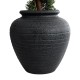 GloboStar® Artificial Garden OLYMPIA 20719 Επιδαπέδιο Πολυεστερικό Τσιμεντένιο Κασπώ Γλάστρα - Flower Pot Μαύρο Φ55 x Υ60cm GloboStar® Artificial Garden OLYMPIA 20719 Επιδαπέδιο Πολυεστερικό Τσιμεντένιο Κασπώ Γλάστρα - Flower Pot Μαύρο Φ55 x Υ60cm