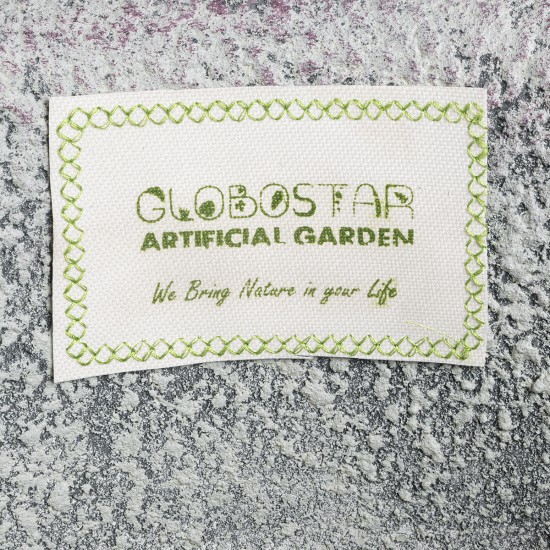 GloboStar® Artificial Garden IRISH 20721 Επιδαπέδιο Πολυεστερικό Τσιμεντένιο Κασπώ Γλάστρα - Flower Pot Λευκό με Μπεζ Φ55 x Υ90cm