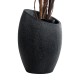 GloboStar® Artificial Garden MESTRE 20732 Επιδαπέδιο Πολυεστερικό Τσιμεντένιο Κασπώ Γλάστρα - Flower Pot Μαύρο Φ40 x Υ60cm GloboStar® Artificial Garden MESTRE 20732 Επιδαπέδιο Πολυεστερικό Τσιμεντένιο Κασπώ Γλάστρα - Flower Pot Μαύρο Φ40 x Υ60cm