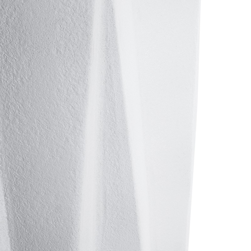 GloboStar® Artificial Garden PADOVA 20739 Επιδαπέδιο Πολυεστερικό Τσιμεντένιο Κασπώ Γλάστρα - Flower Pot Λευκό Φ48 x Υ100cm