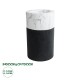 GloboStar® Artificial Garden ALMUDENA 20769 Επιδαπέδιο Πολυεστερικό Τσιμεντένιο Κασπώ Γλάστρα - Flower Pot Μαύρο με Λευκό Φ36 x Υ60cm GloboStar® Artificial Garden ALMUDENA 20769 Επιδαπέδιο Πολυεστερικό Τσιμεντένιο Κασπώ Γλάστρα - Flower Pot Μαύρο με Λευκό Φ36 x Υ60cm