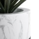 GloboStar® Artificial Garden ALMUDENA 20769 Επιδαπέδιο Πολυεστερικό Τσιμεντένιο Κασπώ Γλάστρα - Flower Pot Μαύρο με Λευκό Φ36 x Υ60cm GloboStar® Artificial Garden ALMUDENA 20769 Επιδαπέδιο Πολυεστερικό Τσιμεντένιο Κασπώ Γλάστρα - Flower Pot Μαύρο με Λευκό Φ36 x Υ60cm