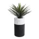 GloboStar® Artificial Garden ALMUDENA 20769 Επιδαπέδιο Πολυεστερικό Τσιμεντένιο Κασπώ Γλάστρα - Flower Pot Μαύρο με Λευκό Φ36 x Υ60cm GloboStar® Artificial Garden ALMUDENA 20769 Επιδαπέδιο Πολυεστερικό Τσιμεντένιο Κασπώ Γλάστρα - Flower Pot Μαύρο με Λευκό Φ36 x Υ60cm