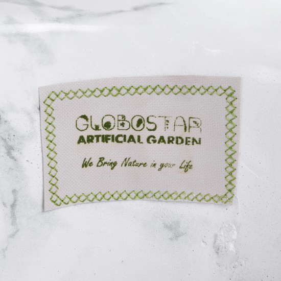 GloboStar® Artificial Garden ALMUDENA 20769 Επιδαπέδιο Πολυεστερικό Τσιμεντένιο Κασπώ Γλάστρα - Flower Pot Μαύρο με Λευκό Φ36 x Υ60cm GloboStar® Artificial Garden ALMUDENA 20769 Επιδαπέδιο Πολυεστερικό Τσιμεντένιο Κασπώ Γλάστρα - Flower Pot Μαύρο με Λευκό Φ36 x Υ60cm