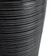GloboStar® Artificial Garden BARRIO 20772 Επιδαπέδιο Πολυεστερικό Τσιμεντένιο Κασπώ Γλάστρα - Flower Pot Μαύρο Φ40 x Υ122cm