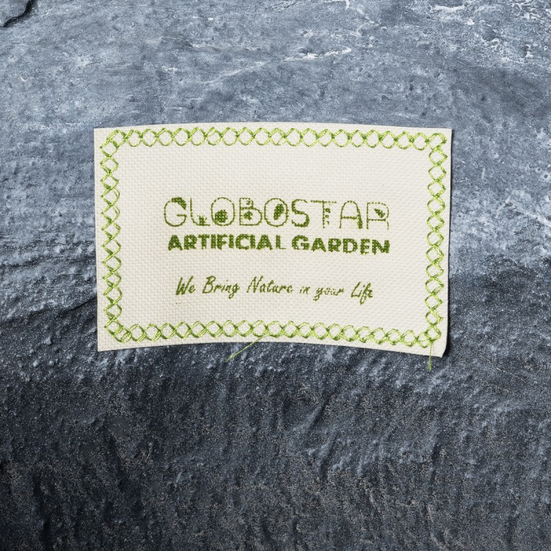 GloboStar® Artificial Garden ALCAZAR 20777 Επιδαπέδιο Πολυεστερικό Τσιμεντένιο Κασπώ Γλάστρα - Flower Pot Γκρι Φ51 x Υ71cm