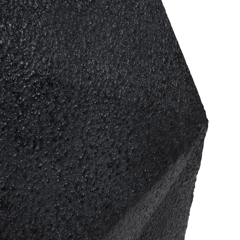 GloboStar® Artificial Garden CAMDEN 20788 Επιδαπέδιο Πολυεστερικό Τσιμεντένιο Κασπώ Γλάστρα - Flower Pot Μαύρο Μ47 x Π43 x Υ66cm