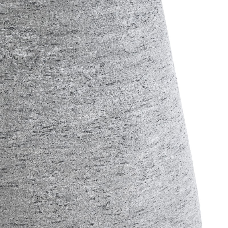 GloboStar® Artificial Garden OXFORD 20795 Επιδαπέδιο Πολυεστερικό Τσιμεντένιο Κασπώ Γλάστρα - Flower Pot Γκρι Μ45 x Π49 x Υ90cm