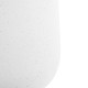GloboStar® Artificial Garden CHELSEA 20802 Διακοσμητικό Πολυεστερικό Τσιμεντένιο Κασπώ Γλάστρα - Flower Pot Λευκό με Μαύρες Λεπτομέριες Μ25 x Π27 x Υ30cm