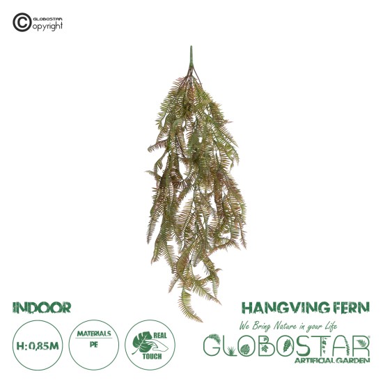 GloboStar® Artificial Garden HANGING FERN BRANCH 20832 Τεχνητό Διακοσμητικό Κρεμαστό κλαδί Φτέρης Μ30 x Π8 x Υ87cm GloboStar® Artificial Garden HANGING FERN BRANCH 20832 Τεχνητό Διακοσμητικό Κρεμαστό κλαδί Φτέρης Μ30 x Π8 x Υ87cm