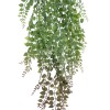 GloboStar® Artificial Garden HANGING ADIANTUM 20838 Τεχνητό Διακοσμητικό Κρεμαστό Κλαδί Αδίαντο Μ20 x Π6 x Υ90cm