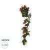 GloboStar® Artificial Garden HANGING RED PINE CONE 20869 Τεχνητό Κρεμαστό Διακοσμητικό Φυτό Κόκκινο Κουκουνάρι Μ17 x Π17 x Υ50cm