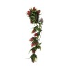 GloboStar® Artificial Garden HANGING RED PINE CONE 20869 Τεχνητό Κρεμαστό Διακοσμητικό Φυτό Κόκκινο Κουκουνάρι Μ17 x Π17 x Υ50cm