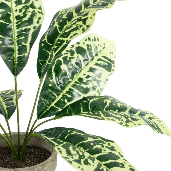 GloboStar® Artificial Garden YELLOW AGLAONEMA POTTED PLANT 20902 Διακοσμητικό Φυτό Κίτρινο Αγλαόνημα Φ40 x Υ33cm GloboStar® Artificial Garden YELLOW AGLAONEMA POTTED PLANT 20902 Διακοσμητικό Φυτό Κίτρινο Αγλαόνημα Φ40 x Υ33cm