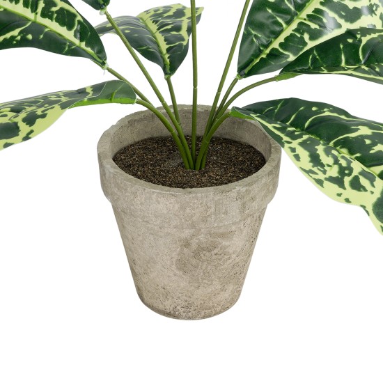GloboStar® Artificial Garden YELLOW AGLAONEMA POTTED PLANT 20902 Διακοσμητικό Φυτό Κίτρινο Αγλαόνημα Φ40 x Υ33cm GloboStar® Artificial Garden YELLOW AGLAONEMA POTTED PLANT 20902 Διακοσμητικό Φυτό Κίτρινο Αγλαόνημα Φ40 x Υ33cm