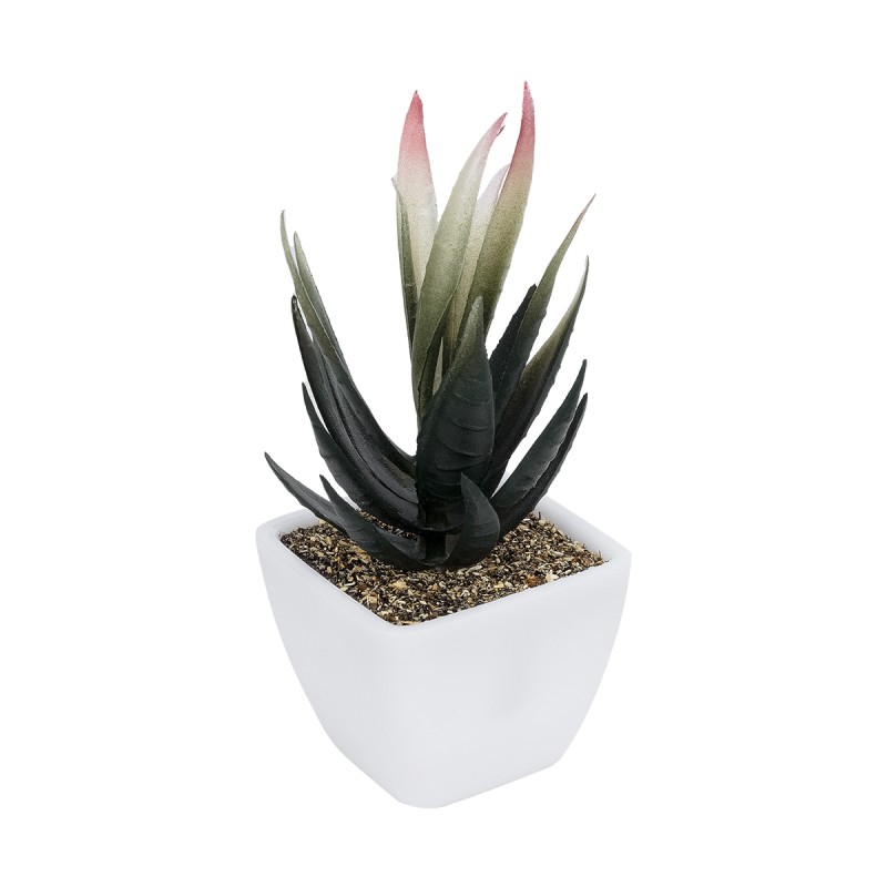 GloboStar® Artificial Garden SUCCULENT ALOE POTTED PLANT 20974 Διακοσμητικό Φυτό Αλόης Φ7 x Υ14cm