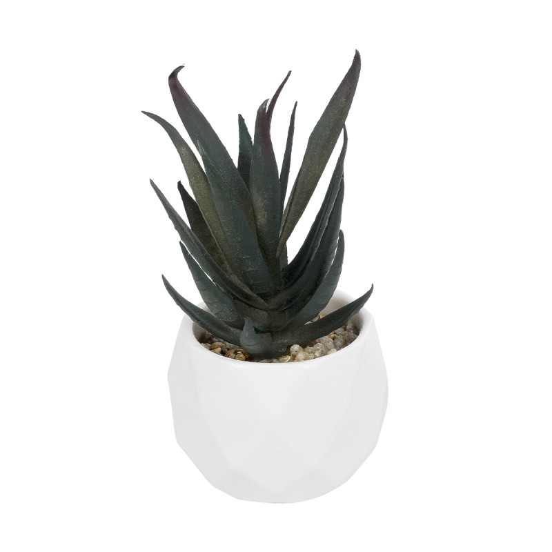 GloboStar® Artificial Garden SUCCULENT ALOE POTTED PLANT 20978 Διακοσμητικό Φυτό Αλόης Φ7 x Υ14cm