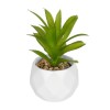 GloboStar® Artificial Garden SUCCULENT ALOE POTTED PLANT 20984 Διακοσμητικό Φυτό Αλόη Φ9 x Υ12cm
