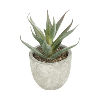 GloboStar® Artificial Garden SUCCULENT ALOE 21022 Τεχνητό Διακοσμητικό Φυτό Αλόη Μ6 x Π6 x Υ12cm