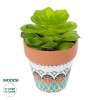 GloboStar® Artificial Garden SUCCULENT ECHEVERIA 21049 Διακοσμητικό Φυτό Παχύφυτο Εχεβέρια Υ14cm