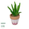 GloboStar® Artificial Garden SUCCULENT EUPHORBIA POTTED PLANT 21052 Διακοσμητικό Φυτό Ευφορβία Φ18 x Υ23cm
