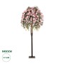 GloboStar® Artificial Garden ROSES TREE 21068 Τεχνητό Διακοσμητικό Δέντρο Τριανταφυλλιά Μ110 x Π110 x Υ240cm