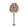 GloboStar® Artificial Garden ROSES TREE 21068 Τεχνητό Διακοσμητικό Δέντρο Τριανταφυλλιά Μ110 x Π110 x Υ240cm